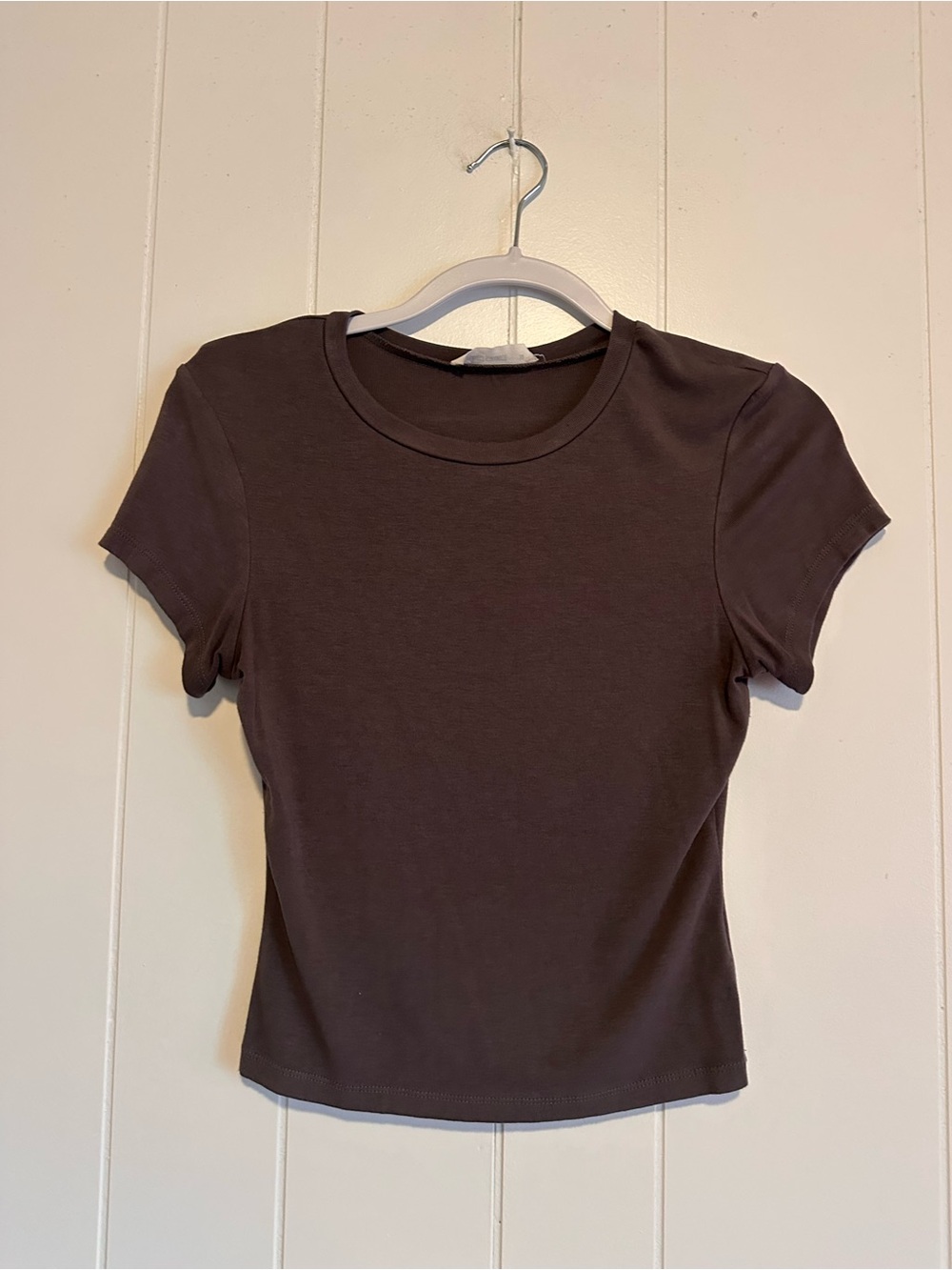 Perfect Stranger Gray Basic Babydoll Tee